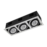 Oprawa stropowa Alesso GL7116-3/54W WH+BL Italux - zdjęcie 2